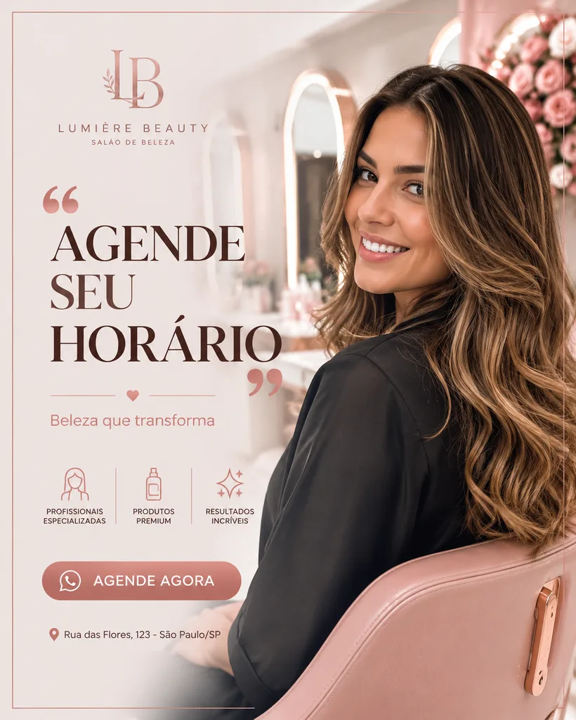 Post de salão de beleza